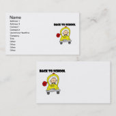 Carte De Visite Retour à l'école (Devant / Derrière)