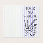 Carte De Visite Retour à l'école (Extérieur déplié)