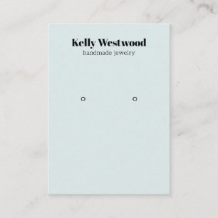 CARTE DE VISITE RETOUR BLEU CLAIR AFFICHER LOGO ICONS SOCIAUX