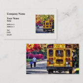 Carte De Visite Retour de l'autobus scolaire (Devant / Derrière)