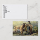 Carte De Visite Retournant de la colline, 1868 (Devant / Derrière)