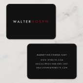 Carte De Visite Retourner lettre (Devant / Derrière)