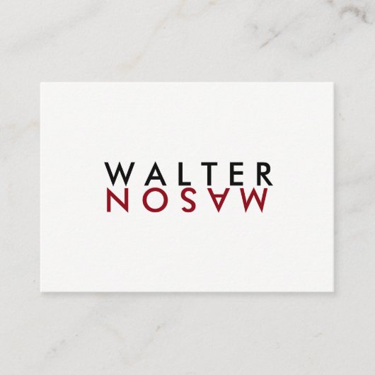 Carte De Visite Retourner lettre (Devant)