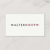 Carte De Visite Retourner lettre (Devant)