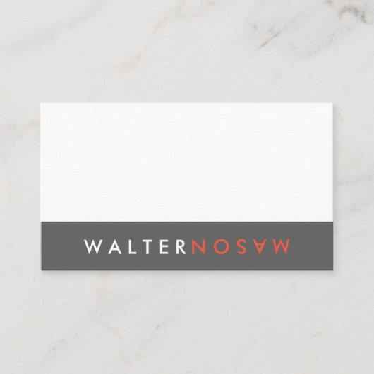 Carte De Visite Retourner lettre (Devant)