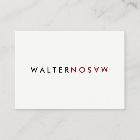 Carte De Visite Retourner lettre (Devant)