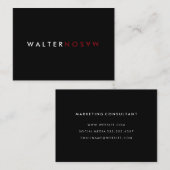 Carte De Visite Retourner lettre (Devant / Derrière)