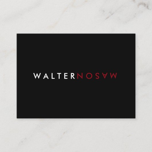 Carte De Visite Retourner lettre (Devant)