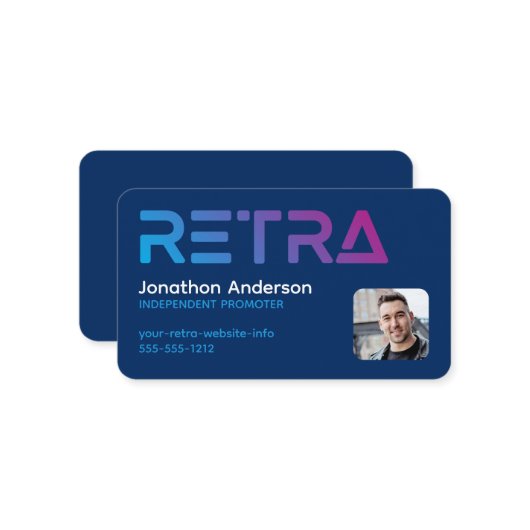 Carte De Visite Retra (Devant/Arrière en situation)