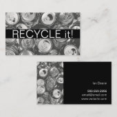 Carte De Visite Retrait de la ferraille de la jonque de recyclage (Devant / Derrière)