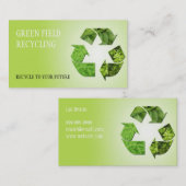 Carte De Visite Retrait de la ferraille de la jonque de recyclage (Devant / Derrière)