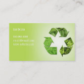 Carte De Visite Retrait de la ferraille de la jonque de recyclage (Dos)