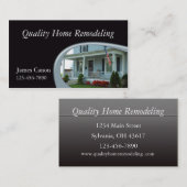 Carte De Visite Retrait de la maison (Devant / Derrière)