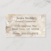 Carte De Visite Retrait de la maison de l'entrepreneur professionn (Dos)