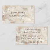 Carte De Visite Retrait de la maison de l'entrepreneur professionn (Devant / Derrière)