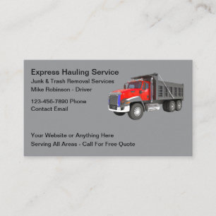 Carte De Visite Retrait De L'Enlèvement Et Du Retrait De La Déchet