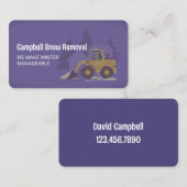 Carte De Visite Retrait de neige (Devant / Derrière)
