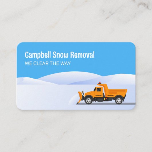 Carte De Visite Retrait de neige (Devant)