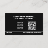 Carte De Visite *~* Retrait de neige Camion en détresse Indicateur (Dos)