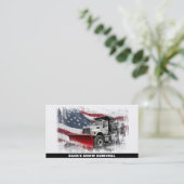 Carte De Visite *~* Retrait de neige Camion en détresse Indicateur (Debout devant)