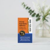 Carte De Visite Retrait de peinture murale Peeling (Debout devant)