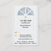 Carte De Visite Retrait Des Fenêtres Et Des Portes Classiques (Dos)