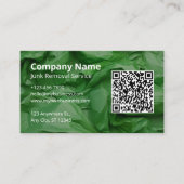 Carte De Visite Retrait du bloc vert (Devant)