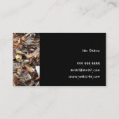 Carte De Visite Retrait du coffre de recyclage du triage de métal (Dos)