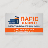 Carte De Visite Retrait et recouvrement de la junk (Devant)