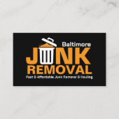 Carte De Visite Retrait et recouvrement de la junk (Devant)