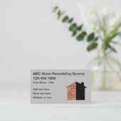 Carte De Visite Retrait Et Rénovation De La Maison (Debout devant)