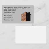 Carte De Visite Retrait Et Rénovation De La Maison (Devant / Derrière)