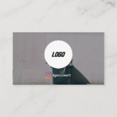 Carte De Visite Retrait moderne du coffre (Dos)