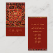 Carte De Visite Retraite bouddhiste Amogapasha Thangka (Devant / Derrière)