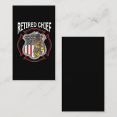 Carte De Visite Retraite des pompiers américains retraités (Devant / Derrière)