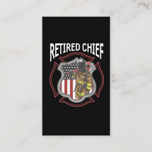 Carte De Visite Retraite des pompiers américains retraités