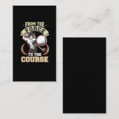 Carte De Visite Retraite du joueur de golf d'un officier de police (Devant / Derrière)