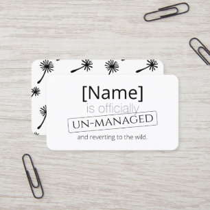 Carte De Visite Retraite non gérée officiellement hors de chez soi