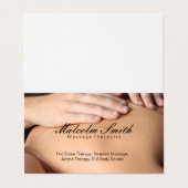 Carte De Visite Retraite spa | Massage (carte de rendez-vous) (Extérieur déplié)
