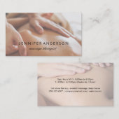 Carte De Visite Retraite spa | Séance de massage (Devant / Derrière)