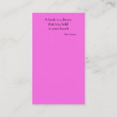 Carte De Visite Retriever doré souriant dans le Signet des couleur (Dos)