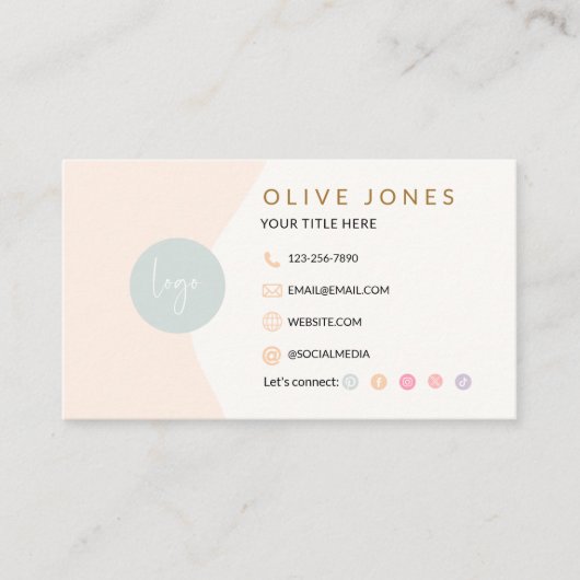 Carte de visite rétro (Devant)