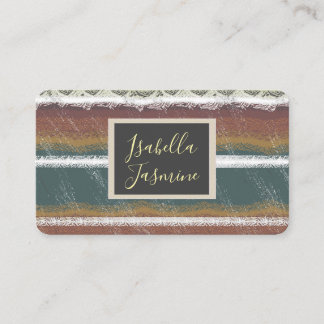 Carte De Visite Retro, 1950's, Colors, Orange, Old,  business card