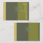 Carte De Visite Rétro alien de TV - potelé (Devant / Derrière)