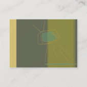 Carte De Visite Rétro alien de TV - potelé (Dos)