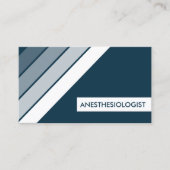 carte de visite RÉtro ANESTHESIOLOGISTE (Devant)
