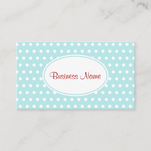 Carte de visite Retro Aqua (Devant)