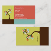 Carte De Visite rétro arbre (Devant / Derrière)