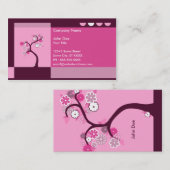 Carte De Visite rétro arbre (Devant / Derrière)