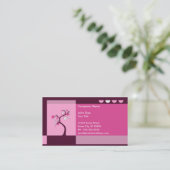 Carte De Visite rétro arbre (Debout devant)